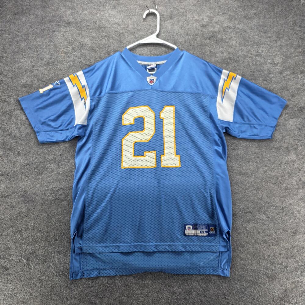San Diego Chargers Jersey Mens XL Blue NFL Football Onfield Reebok Tomlinson 21